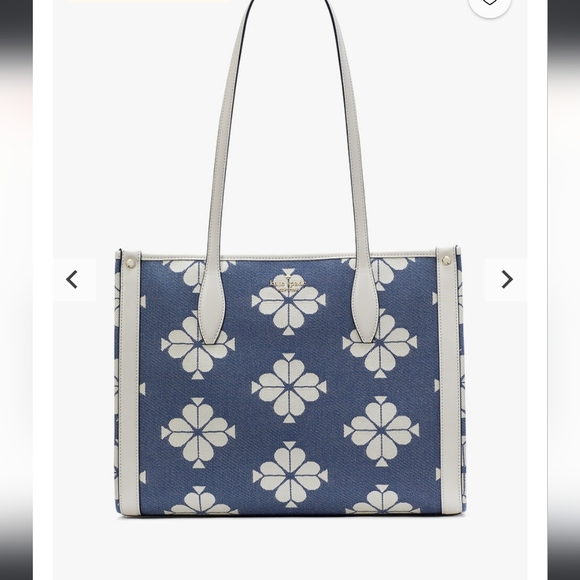 Kate Spade Market Spaced Spade Flower Tote, Halo White
